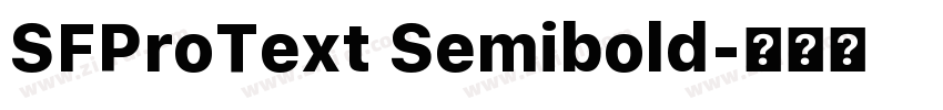 SFProText Semibold字体转换